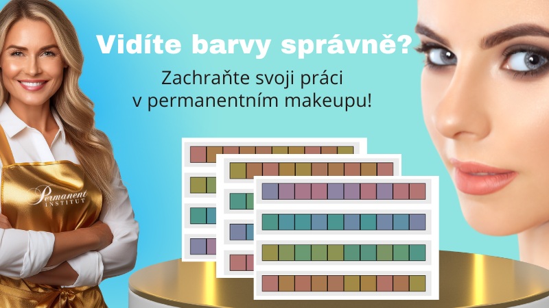 Kosmetička radí jak zjistit správnost vidění barev.